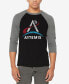 Фото #4 товара Men's NASA Artemis Logo Raglan Baseball Word Art T-shirt