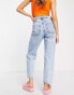 Фото #4 товара Only Romeo cropped mid waist boyfriend jean in light blue