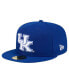 ფოტო #2 პროდუქტის Men's Royal Kentucky Wildcats Throwback 59FIFTY Fitted Hat