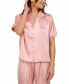 ფოტო #3 პროდუქტის Floral by Floral Nikrooz Women's 2-Pc. Jamie Satin Jacquard Pajama Set