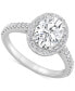 ფოტო #4 პროდუქტის Certified Lab Grown Diamond Halo Engagement Ring (2-1/2 ct. t.w.) in 14k Gold