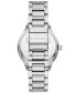 Women's Sage Three-Hand Silver-Tone Stainless Steel Watch 38mm