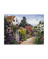 Фото #1 товара David Lloyd Glover Rose House Garden Wall Canvas Art - 37" x 49"