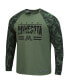 Фото #3 товара Men's Olive, Camo Minnesota Golden Gophers OHT Military-Inspired Appreciation Raglan Long Sleeve T-shirt