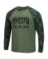 ფოტო #3 პროდუქტის Men's Olive, Camo Minnesota Golden Gophers OHT Military-Inspired Appreciation Raglan Long Sleeve T-shirt