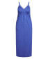 ფოტო #2 პროდუქტის Plus Size Lace Trim Maxi Sleep Dress