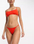 Фото #8 товара Monki tanga bikini bottom in red