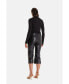 ფოტო #7 პროდუქტის Women's Black Leather Pants