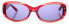 More and More Damen Sonnenbrille Rot Transparent 54326-300