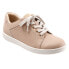 Trotters Adore T2117-112 Womens Beige Wide Leather Lifestyle Sneakers Shoes