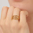 Amy BAY32 bold gold plated ring