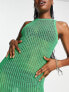 Фото #3 товара Monki sleeveless knit dress in bright green dress