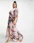 Фото #8 товара Hope & Ivy Plus kimono sleeve satin maxi dress in mauve