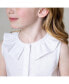 ფოტო #8 პროდუქტის Toddler Girls Sleeveless Ruffle Collar Chambray Button Back Top