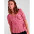 ფოტო #4 პროდუქტის PIECES Tala 2/4 Wrap Short Sleeve Blouse