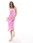 Object textured maxi slip dress in pink Pastelllavendel, 34 - фото #1