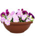 Фото #3 товара Akro Mills Garden Bowl with Removable Drain Plugs, Clay Color, 14 In