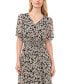 Women's Clip Dot Floral Batwing Sleeve Maxi Dress