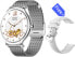 Фото #9 товара Smartwatch KM30 – Silver SET s náhradním řemínkem