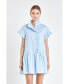 ფოტო #2 პროდუქტის Women's Ruffled Mini Dress