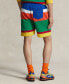Фото #2 товара Men's 6-Inch Logo Striped Fleece Shorts