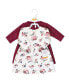 Фото #2 товара Toddler Girls Cotton Dresses, Dusty Rose Floral