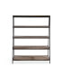 Finch 59" Wood and Metal Etagere Bookcase
