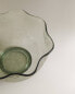 Hammered effect wavy picnic bowl