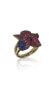 ფოტო #1 პროდუქტის Suzy Levian Sterling Silver Cubic Zirconia Calla Lily Flower Ring