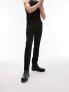 Topman smart skinny trousers in black