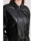 ფოტო #2 პროდუქტის Women's Leather Jacket, Black