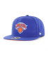 Фото #2 товара Men's Blue New York Knicks Sure Shot Captain Snapback Hat