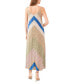 Women's Printed Sleeveless Maxi Dress