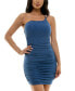 ფოტო #1 პროდუქტის Juniors' Glitter-Knit One-Shoulder Dress