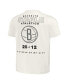 Фото #2 товара Men's NBA x Cream Distressed Brooklyn Nets Home Team T-shirt