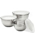 Фото #2 товара Stainless Steel Mixing Bowls with Lids, Set of 3