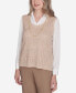 ფოტო #3 პროდუქტის Women's Emerald Isle Two in One Textured Vest Top with a Detachable Necklace