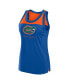 Women's Royal Florida Gators Crosley Colorblock Tank Top Royal, Orange, S - фото #2