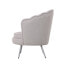 Armchair Home ESPRIT Grey Silver Metal 80 x 75 x 86 cm