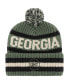 Фото #2 товара Men's Green Georgia Bulldogs OHT Military-Inspired Appreciation Bering Cuffed Knit Hat with Pom