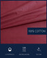 Фото #4 товара Solid Cotton Percale 4 Piece Sheet Set, Queen