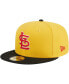 Фото #4 товара Men's Yellow, Black St. Louis Cardinals Grilled 59FIFTY Fitted Hat