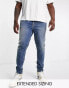 Фото #2 товара ASOS DESIGN skinny jeans in blue wash with heavy tint