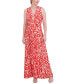 Фото #1 товара Women's Printed Ruched Maxi Dress
