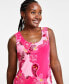 Фото #3 товара Women's Printed Knit Dressing Tank Top, Created for Macy's