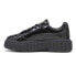 Фото #3 товара Puma Dinara Gloss Lace Up Womens Black Sneakers Casual Shoes 39323201