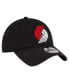 ფოტო #3 პროდუქტის Men's Black Portland Trail Blazers Team 2.0 9TWENTY Adjustable Hat