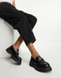 ASOS DESIGN Masterpiece chunky loafer in black Черный, 37 - фото #1