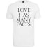 Фото #1 товара MISTER TEE Love Has Many Faces Short Sleeve Round Neck T-Shirt