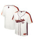 Фото #1 товара Men's Cream Distressed Virginia Tech Hokies Ruth Button-Up Baseball Jersey